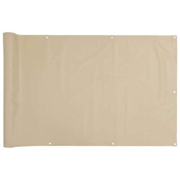 vidaXL altanafsk&aelig;rmning 75x300 cm oxfordstof beige