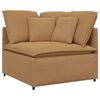 vidaXL modulsofa hj&oslash;rnemodul med hynder 100 cm beige