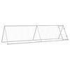 vidaXL h&oslash;nsehus 400x105x91 cm galvaniseret st&aring;l s&oslash;lvfarvet