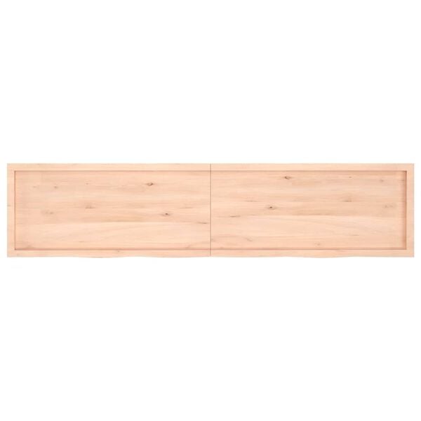 vidaXL v&aelig;ghylde 220x50x(2-6) cm ubehandlet massivt egetr&aelig;