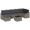 vidaXL Sofa S&aelig;t med pude 8 pcs polyrattan