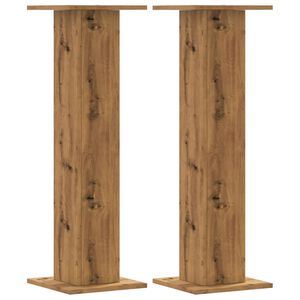 vidaXL plantestativer 2 stk. 30x30x95 cm konstrueret tr&aelig; egetr&aelig;sfarve