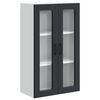 vidaXL V&aelig;gl&aring;gskab PORTO Sort 60 x 31 x 100 cm Konstrueret tr&aelig;