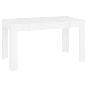 vidaXL spisebord 140x74,5x76 cm konstrueret tr&aelig; hvid