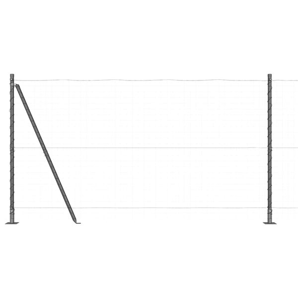 vidaXL Hegnsp&aelig;l 52 pcs Gr&aring; 3,2 x 3,2 x 150 cm