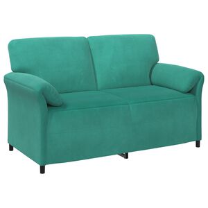 vidaXL 2-personers sofa Turkis 158 x 83 x 95 cm Fl&oslash;jl