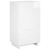 vidaXL Sko skab 48 x 38 x 87,5 cm Konstrueret tr&aelig; Hvid h&oslash;jglans