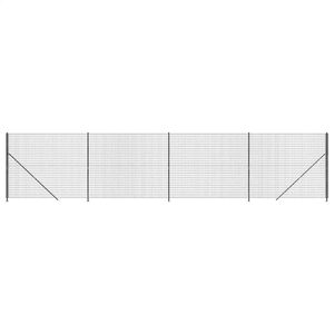 vidaXL tr&aring;dhegn med flange 1,4x10 m antracitgr&aring;