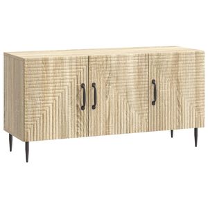 vidaXL TV-skab Sonoma-eg 99 x 34,5 x 50 cm Konstrueret tr&aelig;