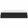 vidaXL Seng med opbevaring og madras Sort 180 x 200 cm Fl&oslash;jl