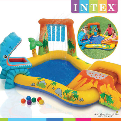 Intex badebassin 249x191x109 cm Dinosaur Play Center 57444NP