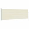 vidaXL sammenrullelig sidemarkise til terrassen 100x314 cm cremefarvet