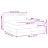 vidaXL Box spring seng med madras Hvid 140 x 200 cm Kunstl&aelig;der