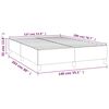 vidaXL Boxspring sengeramme 140x200 cm stof m&oslash;rkebrun