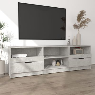 vidaXL tv-bord 150x33,5x45 cm konstrueret træ betongrå
