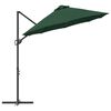 vidaXL Parasol Gr&oslash;n 372 x 198 x 243 cm Polyester og Aluminium
