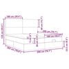 vidaXL osmannisk sengeramme med madrasser 200x200 cm stof cremefarvet
