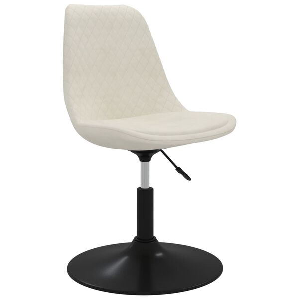 vidaXL drejelige spisebordsstole 6 stk. fl&oslash;jl cremefarvet