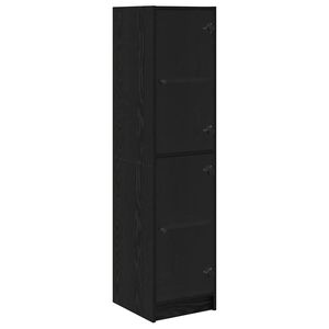 vidaXL Highboard Sort eg 35 x 37 x 142 cm Konstrueret tr&aelig;
