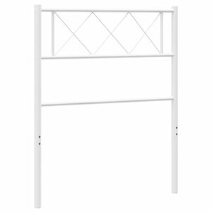 vidaXL udskiftningsgavl 75 cm metal hvid