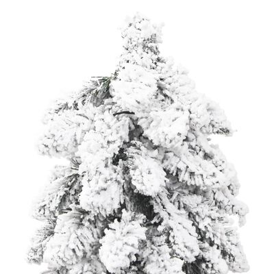 vidaXL kunstigt juletræ med 100 LED'er og sne 180 cm