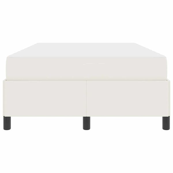 vidaXL Sengestel med madras Creme 120 x 200 cm Stof