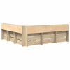 vidaXL Bogreol Seng med hylde Sonoma-eg 180 x 200 cm Konstrueret tr&aelig;