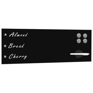 vidaXL v&aelig;gmonteret magnetisk tavle glas 60 x 20 cm