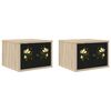 vidaXL V&aelig;gmonteret natbord BREMEN 2 stk. Sonoma-eg 36 x 33 x 25 cm