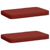 vidaXL 2-delt b&aelig;nkepude VUGHT 2 pcs 100% polyester R&oslash;d 60 x 40 x 5 cm