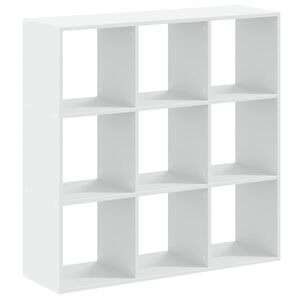 vidaXL bogreol 102x32x102 cm konstrueret tr&aelig; hvid