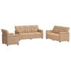 vidaXL Sofa S&aelig;t 3 pcs Cappuccino Kunstl&aelig;der