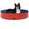 vidaXL foldbart hundebassin 160 x 30 cm PVC r&oslash;d