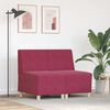 vidaXL Modulsofa enhed uden arme 2 pcs Vinrød 55 x 74 x 82 cm Fløjl