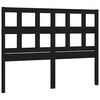 vidaXL sengeg&aelig;rde 205,5x4x100 cm massivt fyrretr&aelig; sort