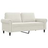 vidaXL 2-personers sofa 140 cm velour cremefarvet