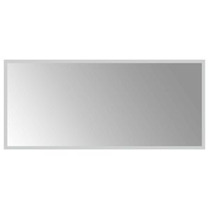 vidaXL LED badev&aelig;relsesspejl Transparent 90 x 40 cm h&aelig;rdet glas