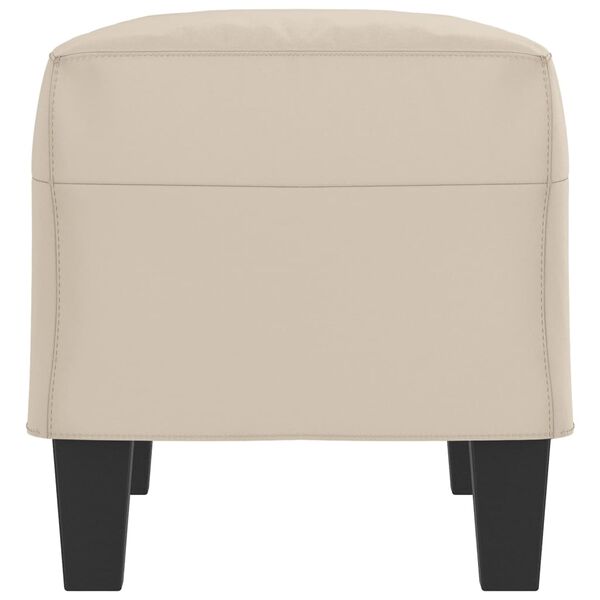 vidaXL bænk 70x35x41 cm mikrofiberstof cremefarvet