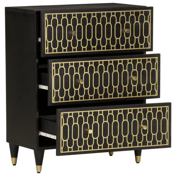 vidaXL kommoder 2 stk. 60x33x75 cm massivt mangotræ