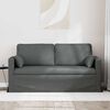 vidaXL Sofa 140cm M&oslash;rkegr&aring; Metal