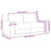 vidaXL Sofa 140cm Gr&aring; Stof