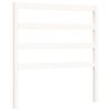 vidaXL sengeramme med sengegavl Small Single massivt tr&aelig; hvid