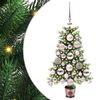 vidaXL Juletr&aelig; med 150 LED'er med stativ Gr&oslash;n 65 cm PE