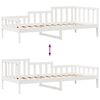 vidaXL daybed med skuffer 90x200 cm massivt fyrretræ hvid