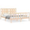 vidaXL sengeramme uden madras 160x200 cm massivt fyrretr&aelig;