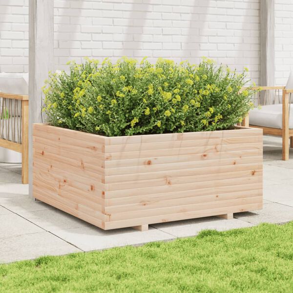 vidaXL plantekasse 100x100x49,5 cm massivt fyrretr&aelig;