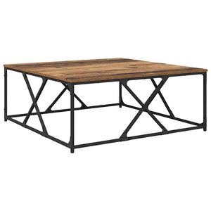 vidaXL Sofabord Gammelt tr&aelig; 100 x 100 x 40 cm Konstrueret tr&aelig;