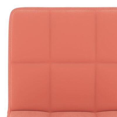 vidaXL drejelig spisebordsstol fløjl lyserød