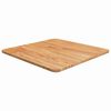 vidaXL firkantet bordplade 50x50x1,5 cm behandlet massivt eg lysebrun