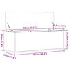 vidaXL Opbevaringskasse Gammelt tr&aelig; 102 x 35 x 35 cm Konstrueret tr&aelig;